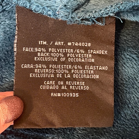 DOUBLE DIAMOND teal softshell fleece lined full zip jacket Small - Picture 7 of 9